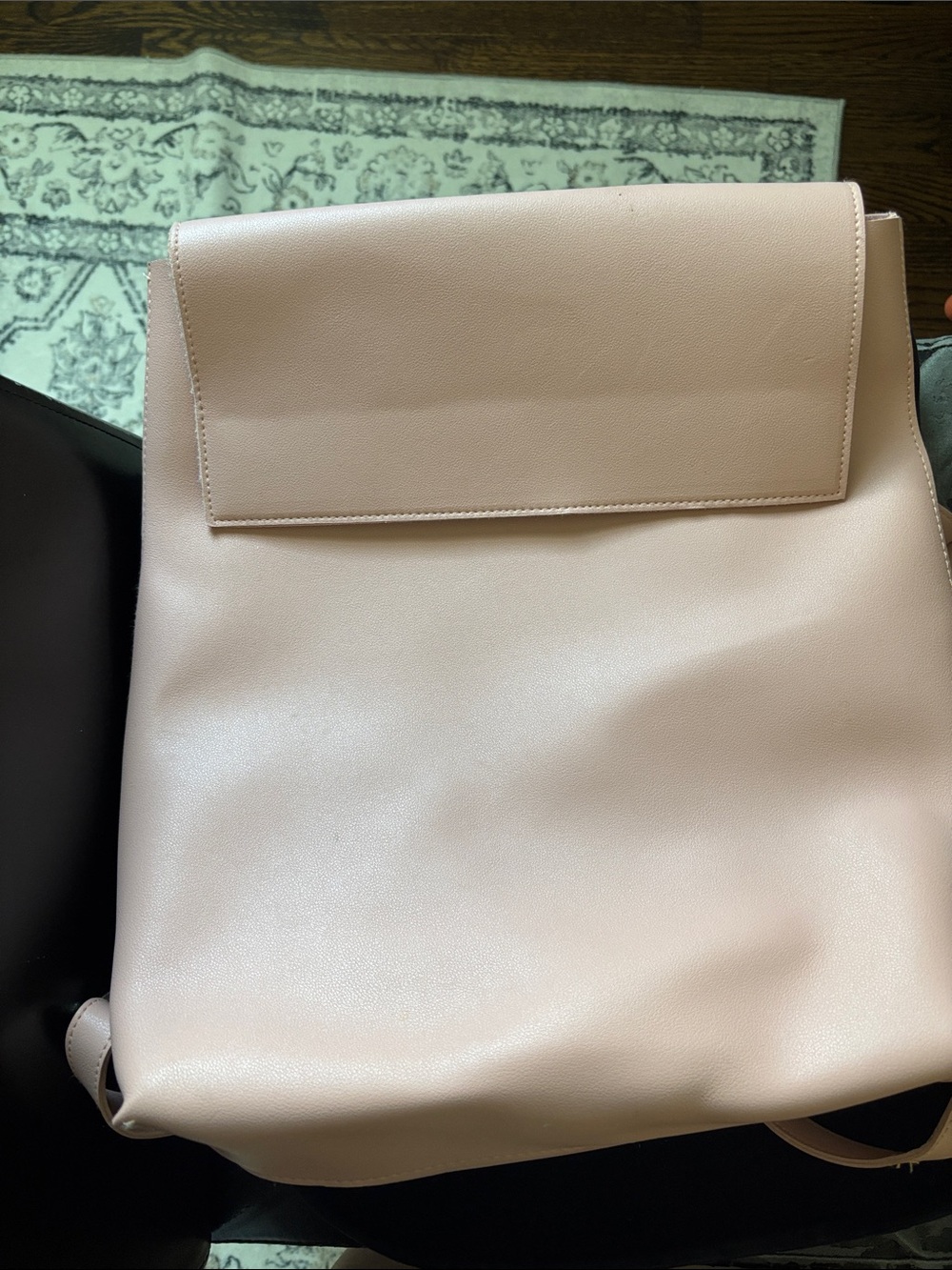Solstice Blush Pink Minimal Flap Backpack